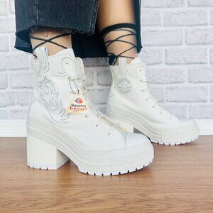 ⭐Converse Chuck 70 De Luxe Heel Western Hi 7.5 Women Boots Shoes Sneaker A10335C